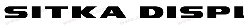 Sitka Display Bold字体转换